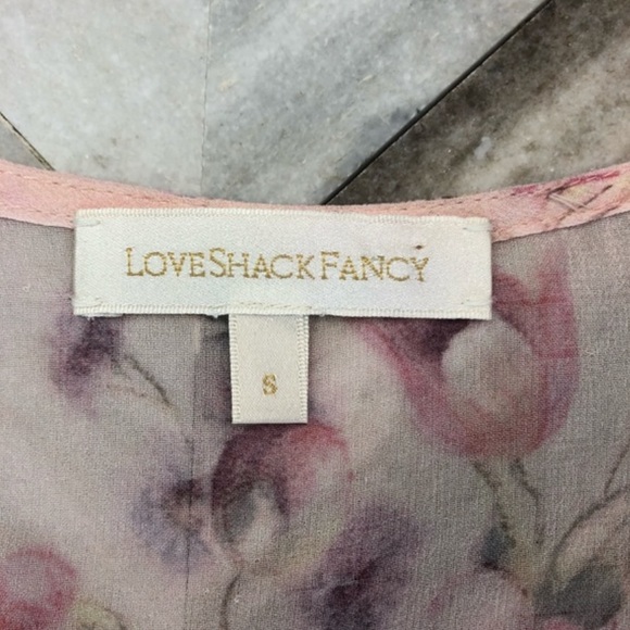 NWOT Love Shack Fancy Silk Floral Maxi Dress - Picture 7 of 8